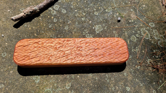 12" Gouged Cedar Magnetic Rack